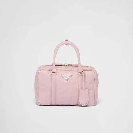 PP Medium antique nappa leather top handle bag - Alabaster Pink