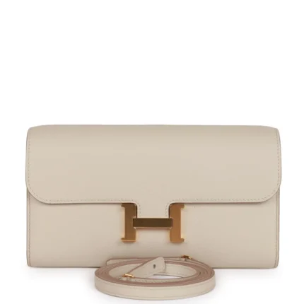 H Constance Wallet To Go Beton Evercolor Gold Hardware